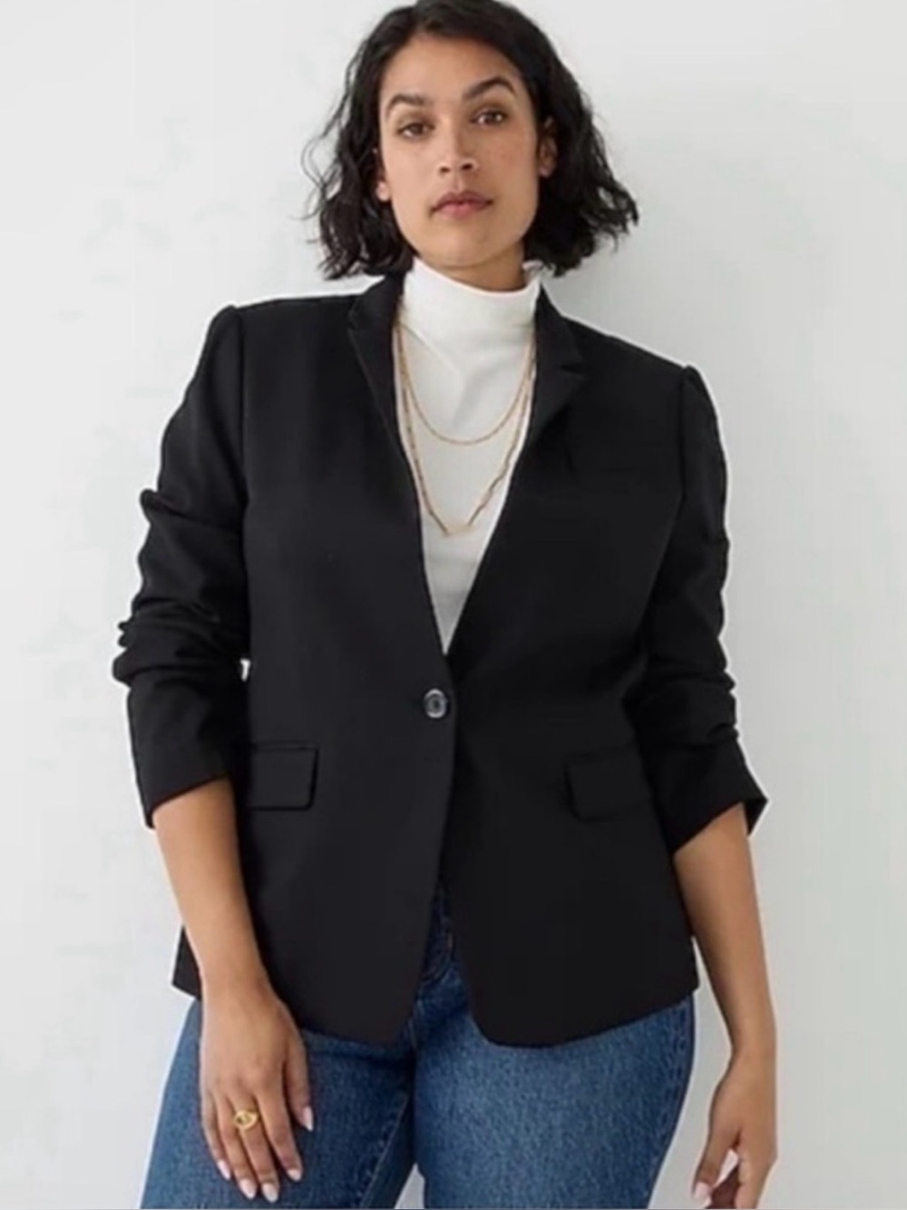 J. Crew Wool Regent Black Blazer